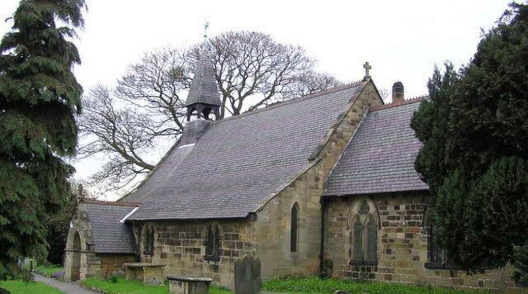 St. Eloy's Church: Great Smeaton. St. Eloy's Great Smeaton : Restored in 1862 by Edmund Street 1824-1881, famous for his 'High Victorian' restoration of many churches (with unusual open belfry). St.Eloy was a French Missionary Bishop (d.c658) Patron saint of metalworkers, blacksmiths etc.