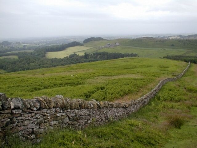 Wall and View to Nab Farm