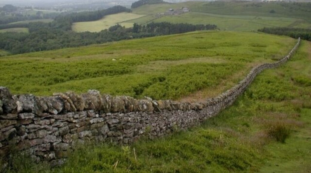 Wall and View to Nab Farm