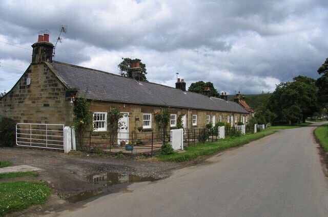 Kepwick Village 4 Five cottages known as Blue Row in Kepwick.