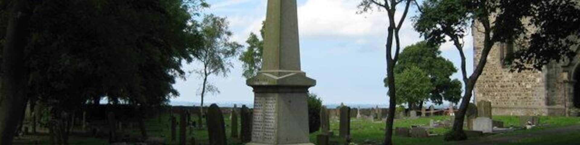 Kirk Merrington War Memorial In this County Durham village situated in the Parish Churchyard