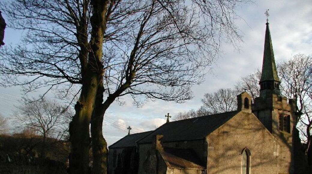 St Bartholomew's parish church, Thornley village, County Durham, seen from the northwest