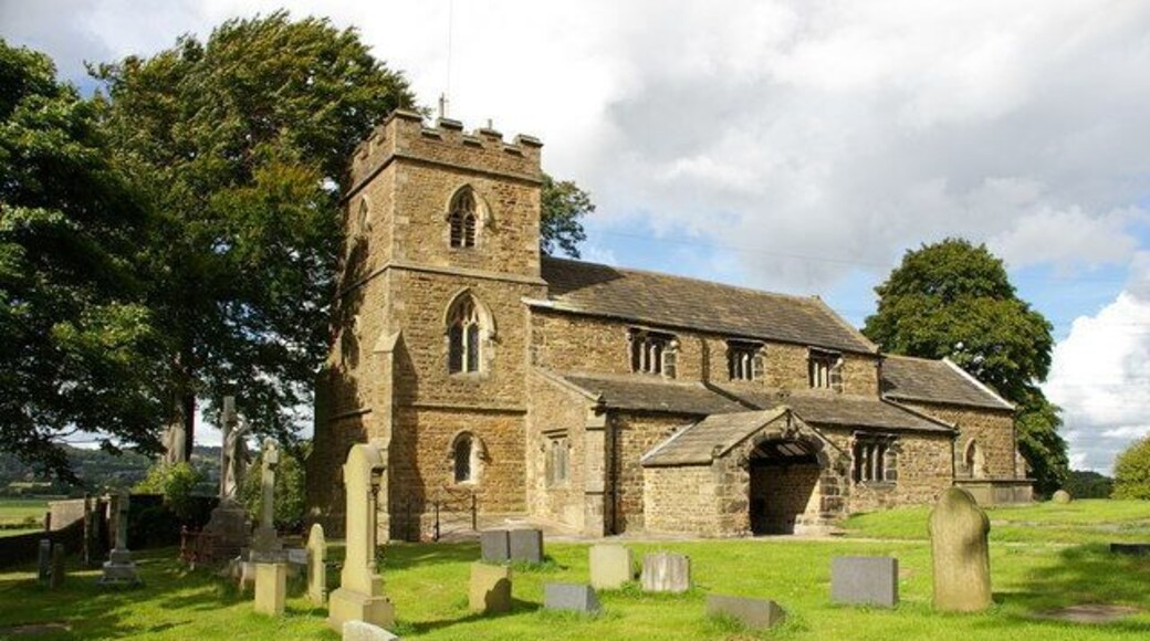 St James' parish church, Altham, Lancashire, seen from the southwest