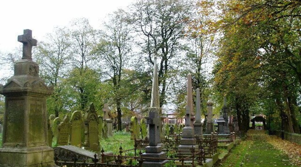 St James Altham. Impressive late Victorian tombstones