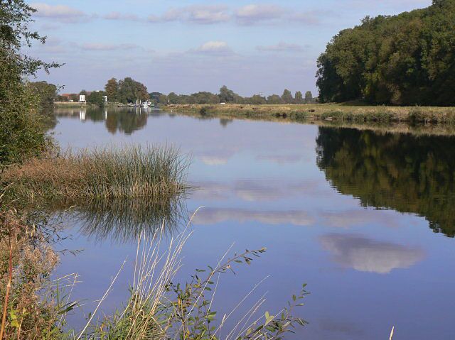 October reflections An almost mirror calm on the River Trent just above Hazelford. The day almost felt like summer, but this was the middle of October.