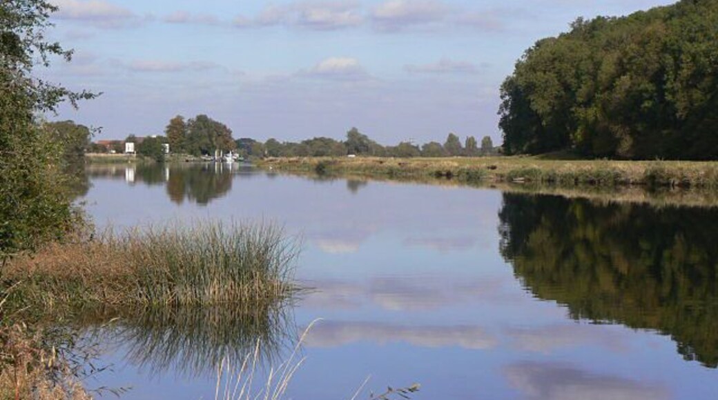 October reflections An almost mirror calm on the River Trent just above Hazelford. The day almost felt like summer, but this was the middle of October.