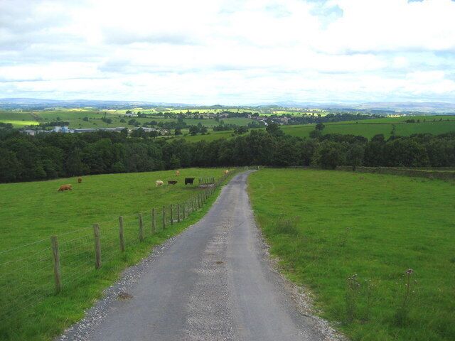 Access Lane from Verjuice Bank Gives access from the farm down towards the valley and the town of Earby.