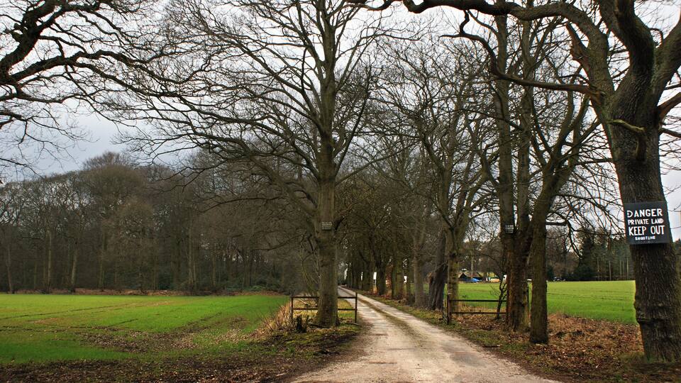The track to Dean Dane farm
