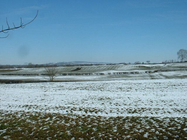 Farmland near Grimsargh Looking east.