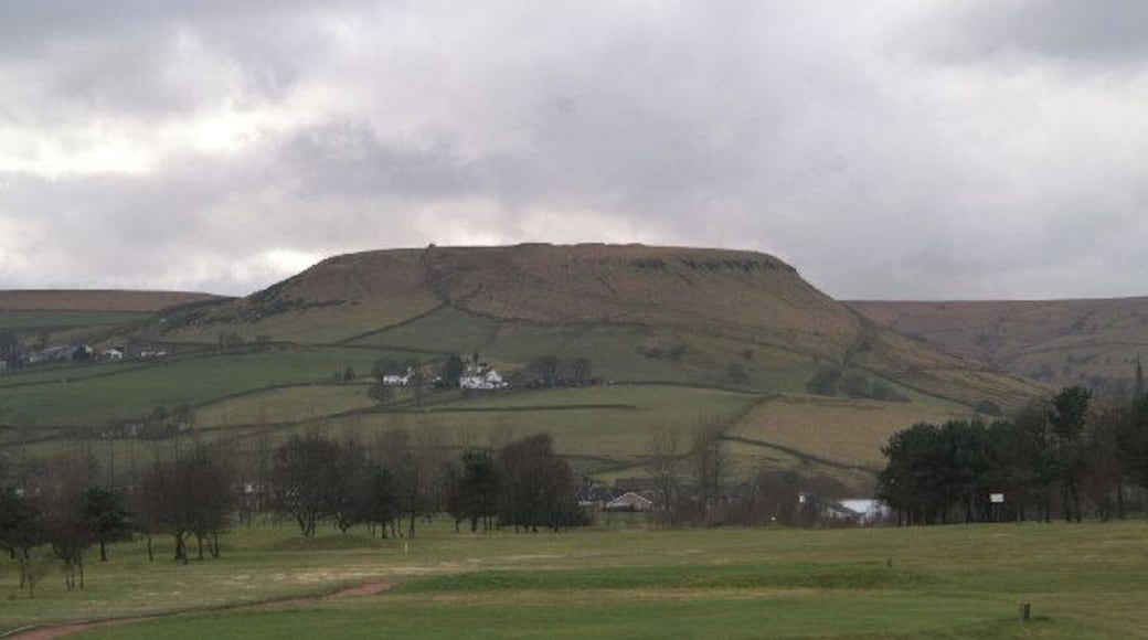 Tor Hill. The distinctive table-top hill overlooking Helmshore