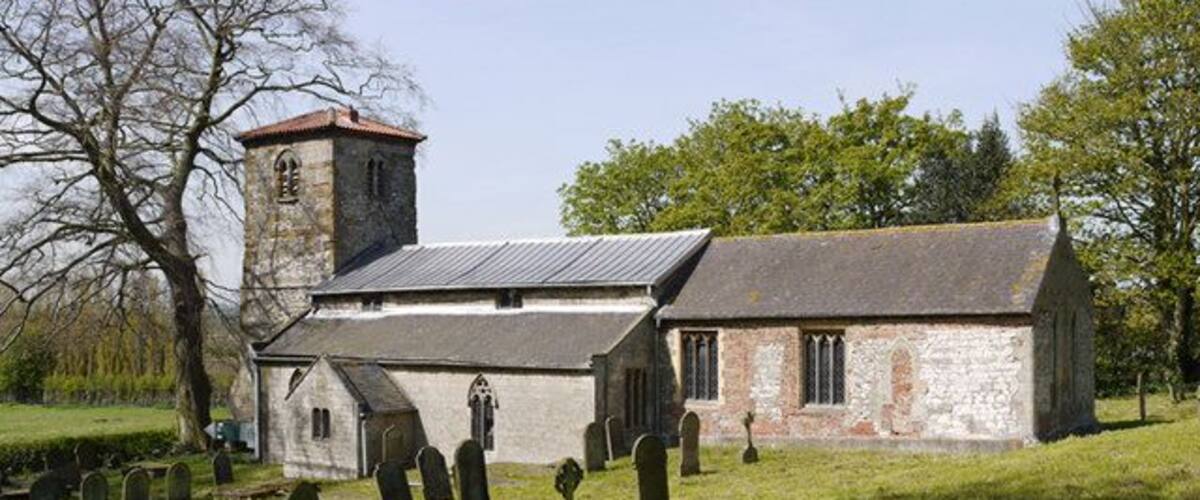Church of St. Maurice, Horkstow The churchyard appeared to have just had a first mowing.