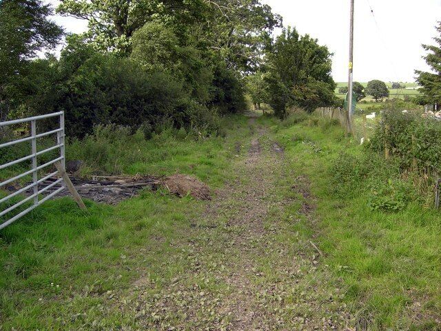 Short Track A short track at Gibbonhill Farm leading towards the River Nith.