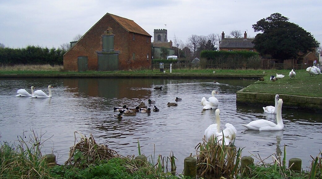 The Basin, a dock for the Nottingham Grantham canal, at Hickling Leicestershire. Photo by Russ Hamer