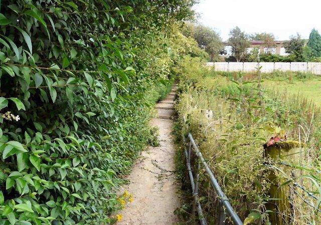 Footpath to Mottram Church From Broadbottom Road.