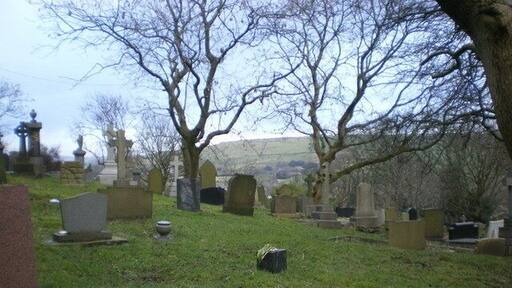 St Thomas's parish churchyard, Newhey, Greater Manchester