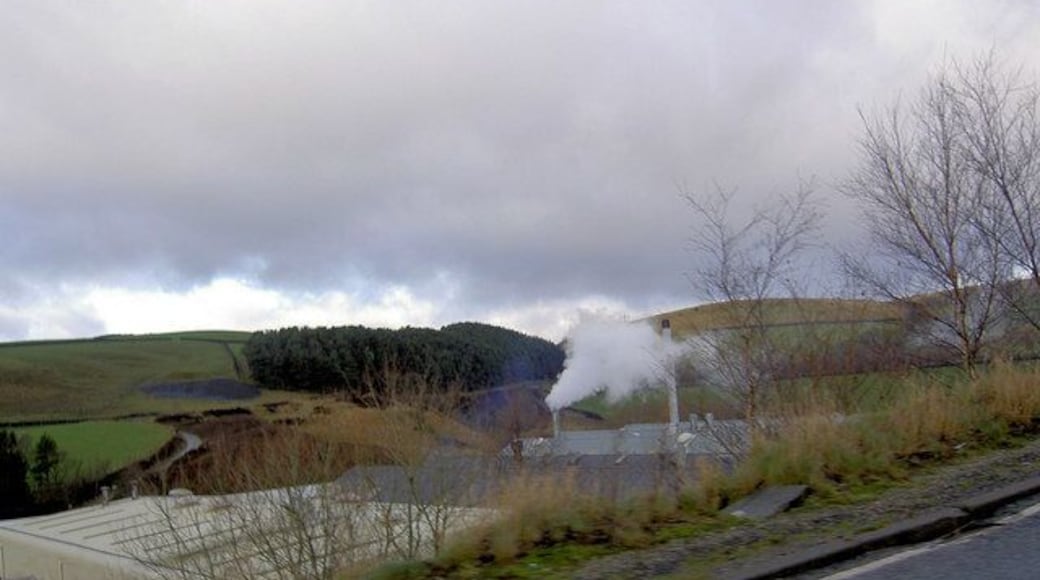 Steam up Torrential rain had just stopped over this factory unit in the Pennine foothills.