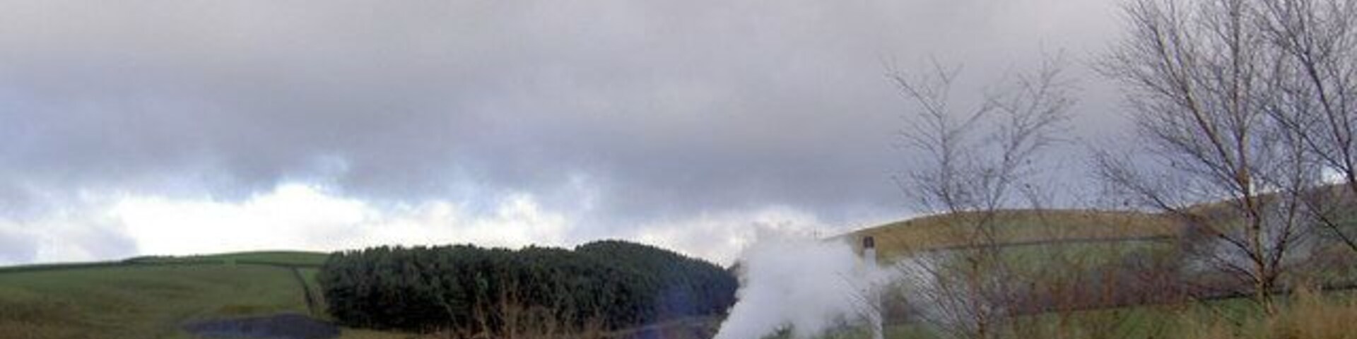 Steam up Torrential rain had just stopped over this factory unit in the Pennine foothills.