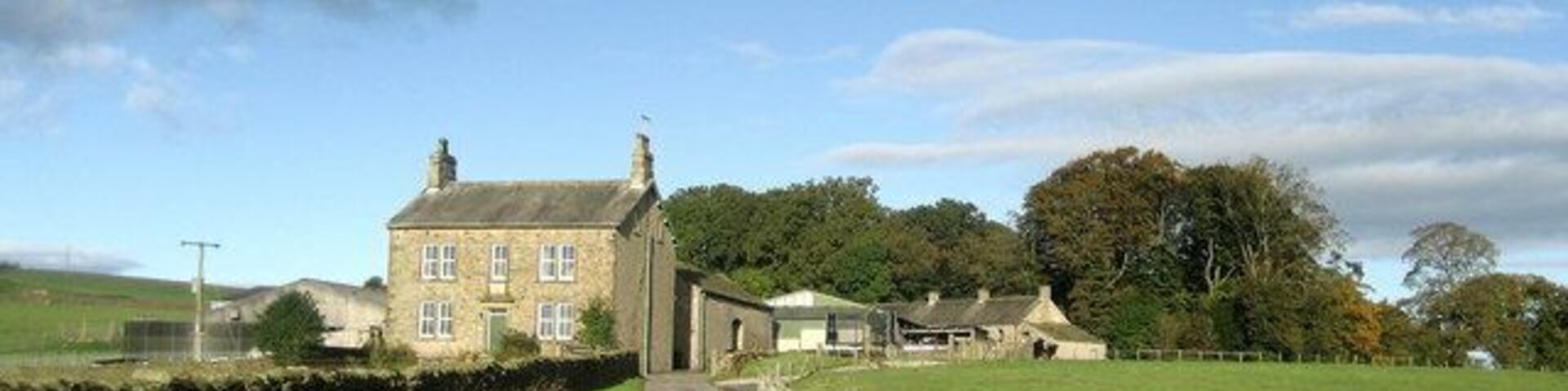 Far Cappleside Following the Ribble Way as it approaches this farm near Rathmell, skirting to the right before disappearing into the trees.