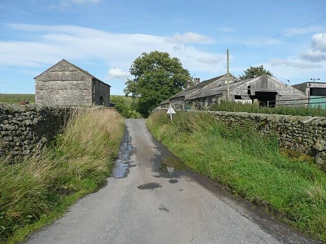 The lane through Lower Sheepwash, Rathmell Presumably there was a communal sheepwash here, perhaps next to Rathmell Beck, the two nearby farms took their names from it.