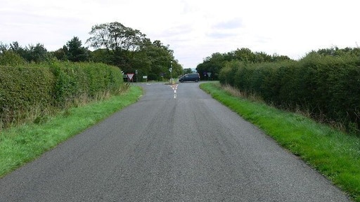 Cross Roads. This square is mainly farmland but the A 46 slices across the middle.