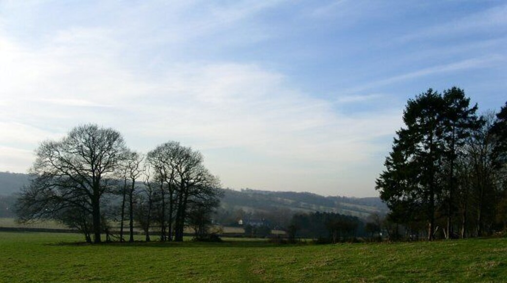 Looking towards Smalley Green. Looking south towards Smalley Green from a field next to Smalley Hall.
