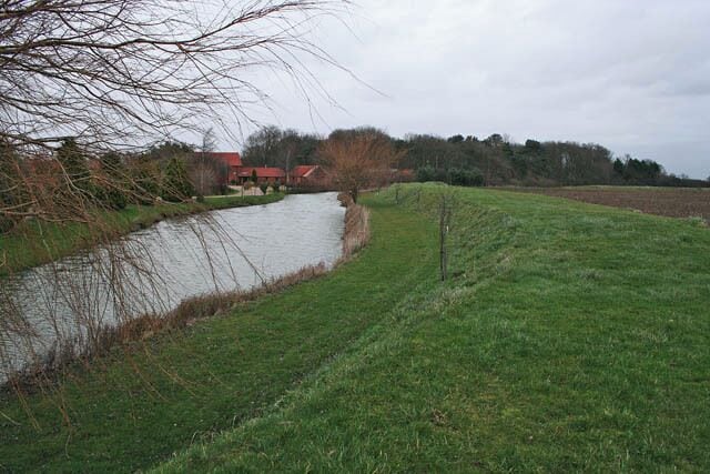Lake at Gorse Lodge, near Stubton Gorse Lodge is actually in SK8849 but the majority of this lake, the field beyond and the woodland, Stubton Gorse are in the featured square. There is a clay pigeon shooting ground here.