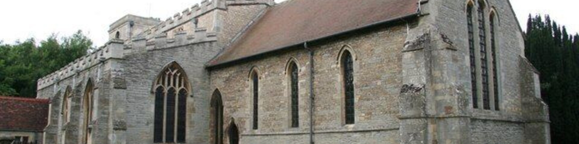St.Mary's church Early English 13th century chancel with Decorated & Perpendicular aisle windows