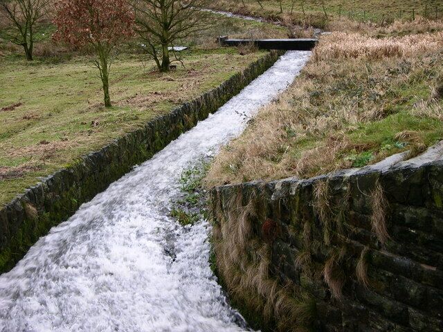 Outflow, Whitehead's Middle Lodge Very fast outflow after several days of heavy rain