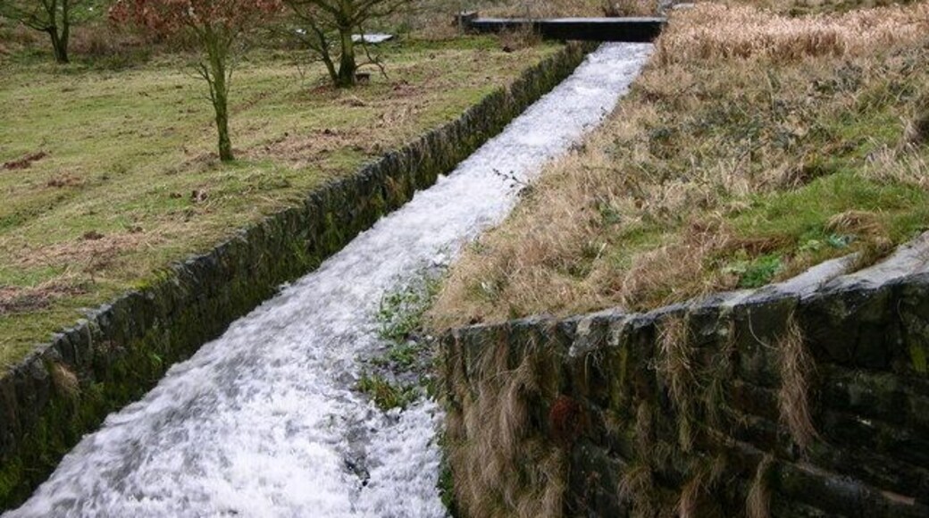 Outflow, Whitehead's Middle Lodge Very fast outflow after several days of heavy rain