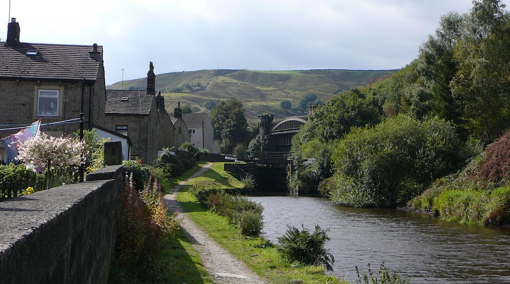 Rochdale Canal & Gauxholme Bridge