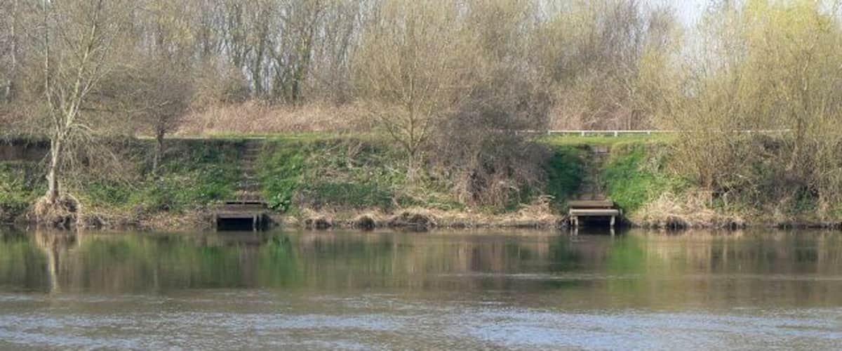 Fishing platforms on the River Trent No activity on this visit!