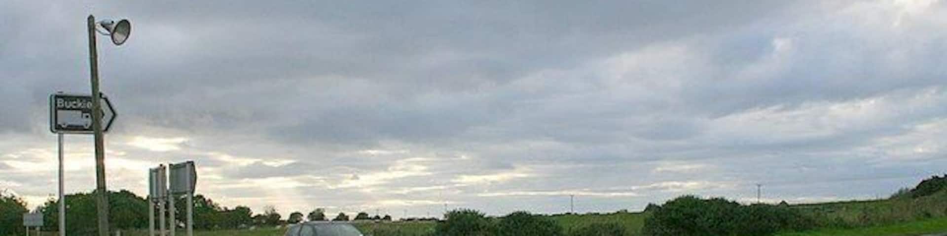 First turn off for Buckie heading westwards along the A98.