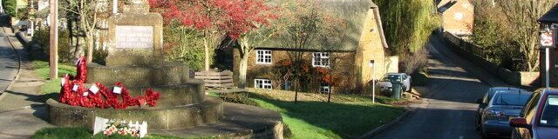 War memorial at Bloxham, Oxfordshire on Remembrance Sunday 2007