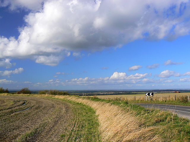 Broadtown Hill, Broad Town The viewpoint is the top of the scarp overlooking north Wiltshire.