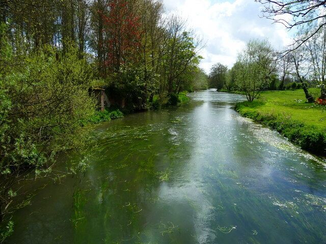 Bulford - The River Avon The River Avon departs Bulford.