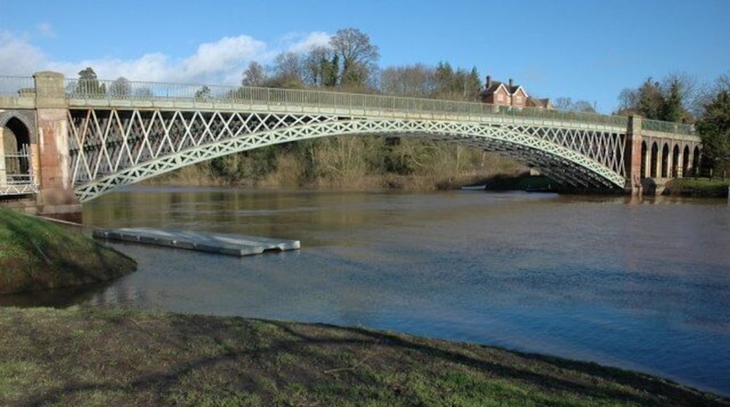 Mythe Bridge Mythe Bridge was opened in 1826 to serve the turnpike road, to a design by engineer, Thomas Telford. The bridge which spans the River Severn near Tewkesbury is still in use today albeit with a weight restriction of 17 tonnes.