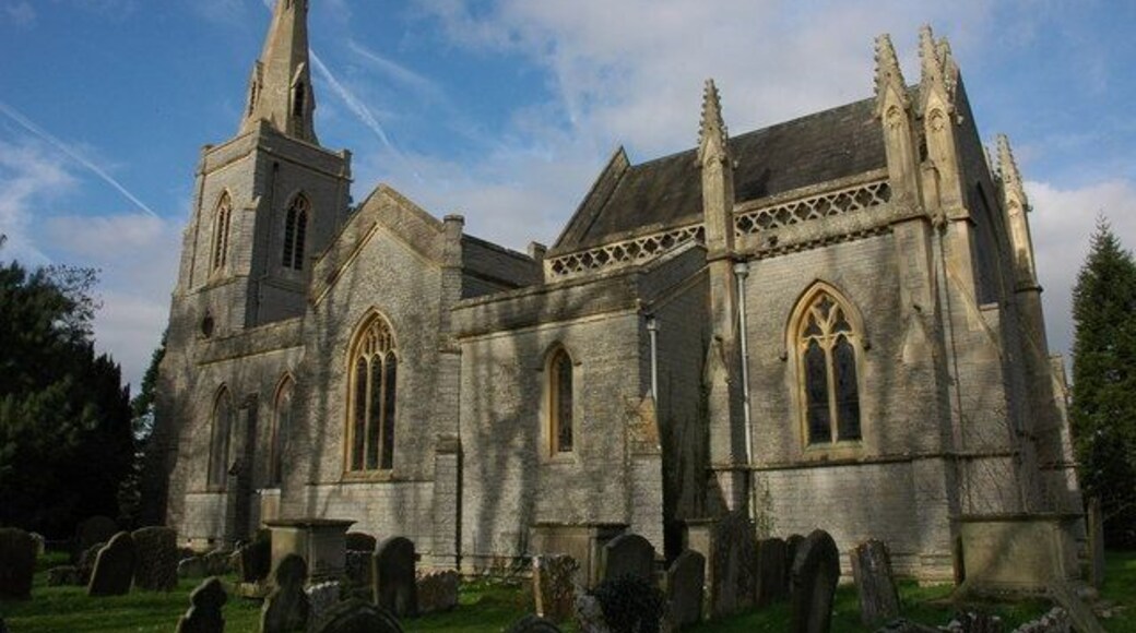 St Peter's parish church, Bushley, Worcestershire, seen from the southeast