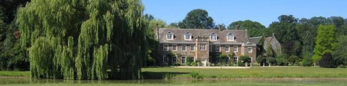 The Priory, Chacombe, Northamptonshire. The priory was founded here by Hugh de Chacombe, lord of the manor of Chalcombe in the reign of Henry II. After the Dissolution of the Monasteries in the 16th century it was replaced by a house, which was then remodelled in the 18th century.