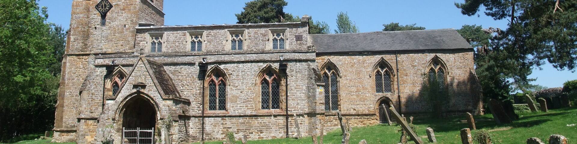 SS Peter and Paul parish church, Chacombe, Northamptonshire, seen from the south