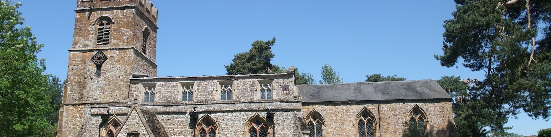 SS Peter and Paul parish church, Chacombe, Northamptonshire, seen from the south