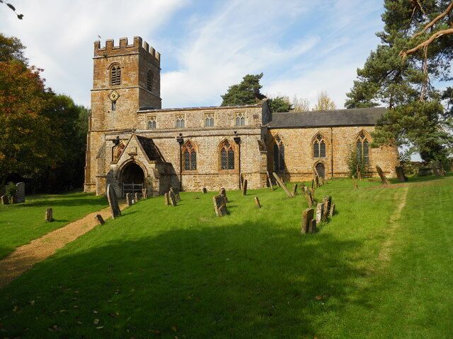 SS Peter and Paul parish church, Chacombe, Northamptonshire, seen from the south