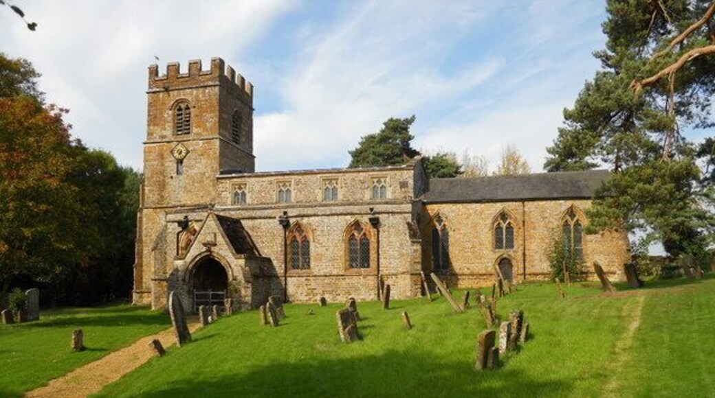 SS Peter and Paul parish church, Chacombe, Northamptonshire, seen from the south