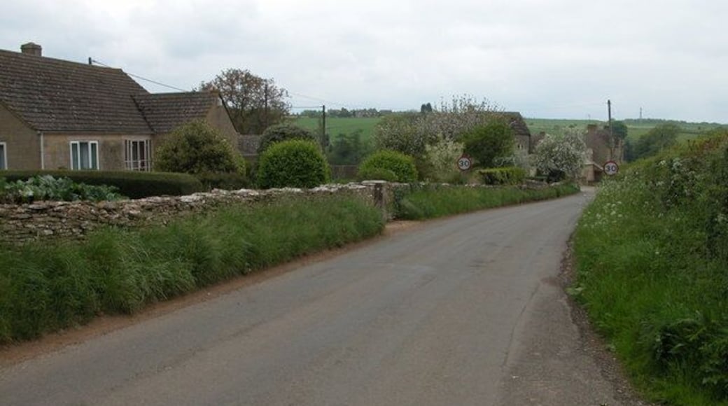 Road approaching Daglingworth. Viewed from near Two Ways.