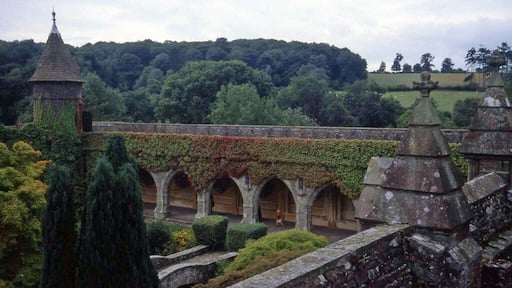 Dinmore Manor Cloister, near to Westhope, Herefordshire, Great Britain.