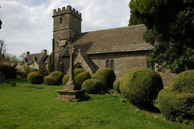 Edgeworth Church, near to Edgeworth, Gloucestershire, Great Britain. Edgeworth church is dedicated to St Mary and dates from the 11th century.