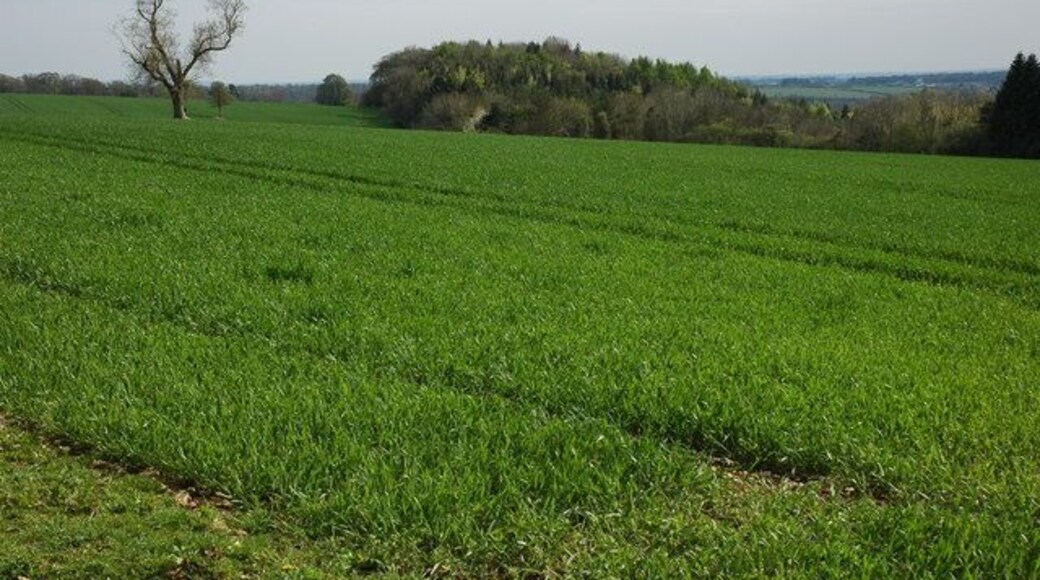 Farmland near Edgeworth Arable farmland to the west of Edgeworth,