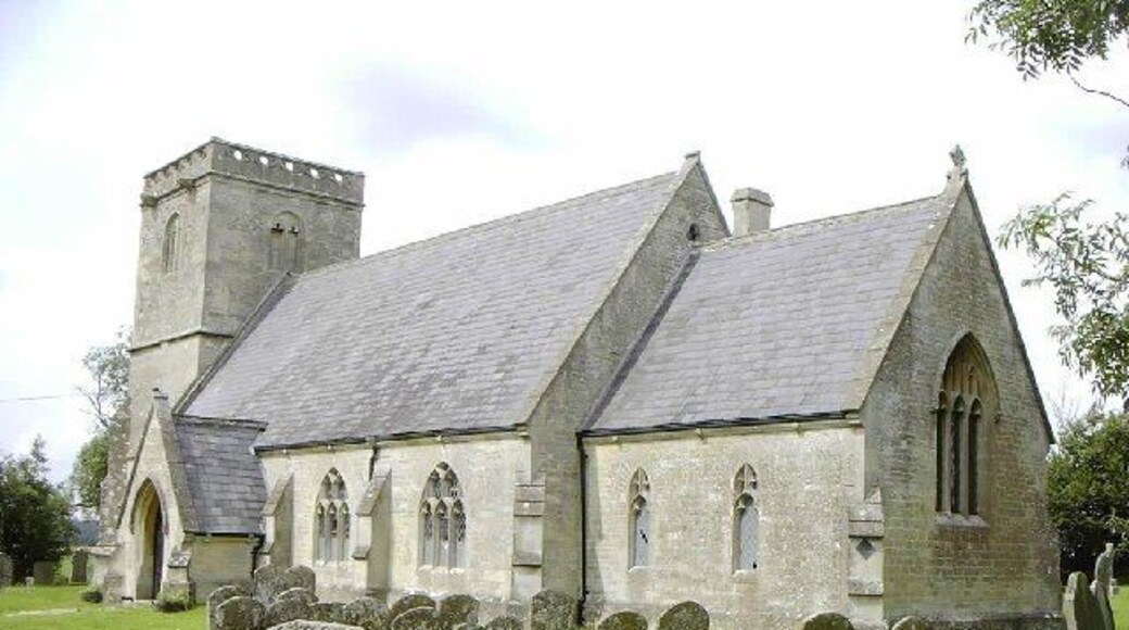 Garsdon, Wiltshire. The church of All Saints.