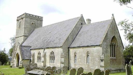 Garsdon, Wiltshire. The church of All Saints.