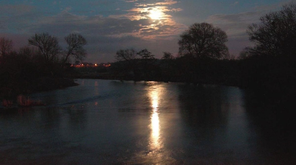 Moonrise over the Stour at Longham
