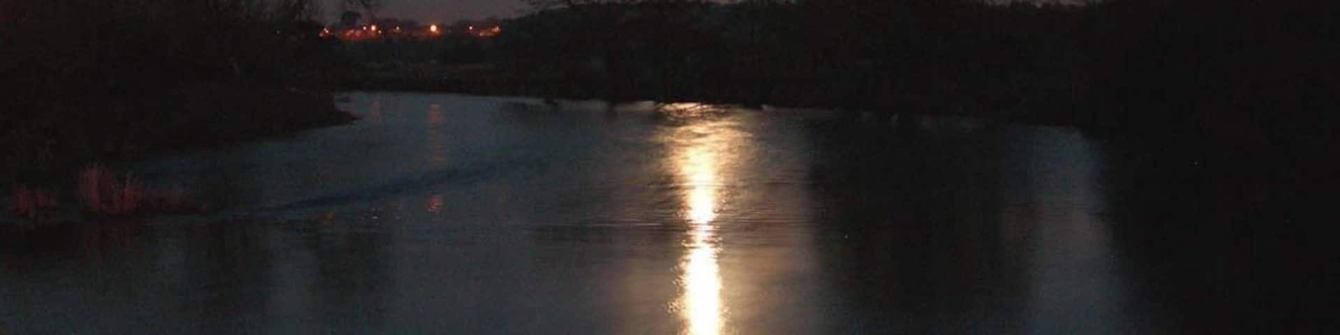 Moonrise over the Stour at Longham